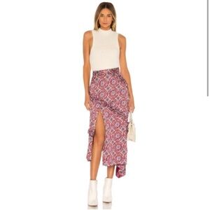 Majorelle Revolve Tallulah Midi Skirt in Mosaic Multi Size Large L